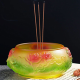 Lư Hương Lưu Ly 16.9cm*7.9cm(miệng 12.5cm)