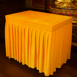 Thảm Trải bàn Xếp Ly-Vàng(Vải Nhung)