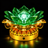 CB Đèn Hoa sen Led Pin(7*10cm)-XANH (Đèn+Dây Sac)