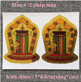 Tem,miếng dán decal Phật giáo