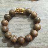 Vòng tay Mít banh Trúc tròn trơn Tỳ Hưu 0.14mm (tương tư)