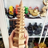 Tháp Văn Xương gỗ Đào 9 tầng (18cm)
