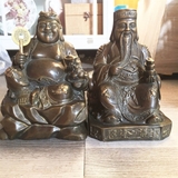 Tượng Địa Tài Đồng cổ -13*18cm