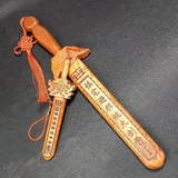 Kiếm gỗ Đào Thất tinh Bát quái(kèm vỏ) - 20cm