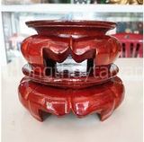 Đế gỗ Sen Chân Cao Nâu