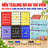 Nến viên Bơ Tealing 4h [100 viên]