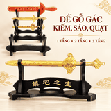 Đế Gỗ Gác Kiếm,Ống Sáo 1 tầng,2 tầng,3 tầng...[Loại Đẹp Tốt có Chữ ]