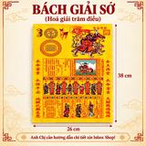 Giấy Cúng Bách Giải Sớ,hoá giải trăm điều không may (cao 38cm)