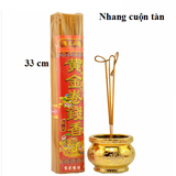 Nhang cây Thần tài Đàn hương (cuộn VÀNG) 33cm( 300-400 nén)