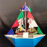 Thuyền Giấy Cúng Kiến 41*10*42cm(Ngẫu nhiên màu)