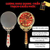 Gương Khai Quang cầm tay Mạ vàng [15*7cm ]