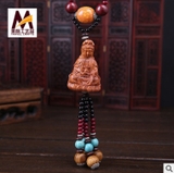 Mặt dây gỗ phật Quan Âm ô tô 23cm