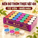 Nến viên TEALING sáp trà 4h 112 nến(07 màu)