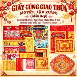 Bộ Giấy cúng Giao Thừa 30 tết  kèm văn khấn[mẫu đẹp]pt