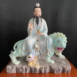 Tượng Thái Ất Chơn Nhân(Sư Tử Xanh)28*14*32cm