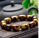 Vòng tay Lu thống Mắt hổ Nâu 12mm