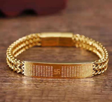 Lắc tay khắc Chữ Vạn 18K