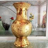 Bình hoa sứ Kim sa -10*20.5cm