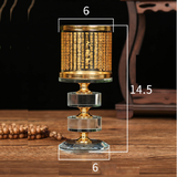 Chân Đèn Pha Lê 2 Bậc [6*6*14.5cm]