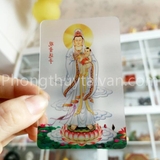 Thẻ nhựa Kim bài trong suốt(8*5.5cm)-Quan Âm đồng tử