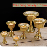 Chân đế đựng nến,nước Đồng 10cm