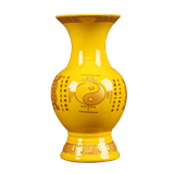 Bình Hoa Sứ Đạo Giáo (Bát Quái) Vàng