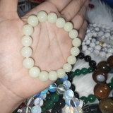 Vòng tay Mã não Xanh mạ Non 10mm