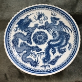 Dĩa Sứ Rồng Xanh - 20.5cm*6,5cm