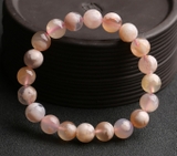 Vòng tay Thạch Anh hoa Anh Đào 10mm