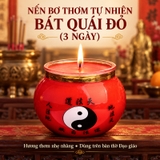 Nến Ly Bơ Đỏ 3 Ngày Bát Quái(thơm tự nhiên)