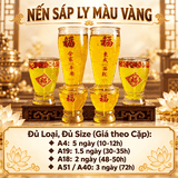 Nến Ly Sáp Vàng theo Giờ, theo Ngày [đủ loại]