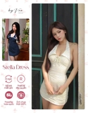 Stella Dress - Black/Begie