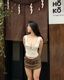 Lacey Top - Black/Beige