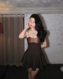 Melt Dress - Brown