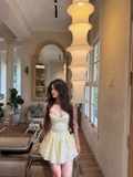 Lavie Dress - Yellow/Blue