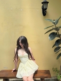 Lavie Dress - Yellow/Blue