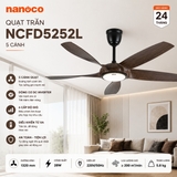 Quạt trần Nanoco NCFD5252L 5 cánh