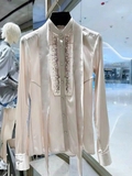White silk top