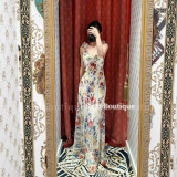 Flower silky dress
