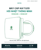 Máy cấp khí tươi hồi nhiệt gắn tường Ventra VEN68-MS