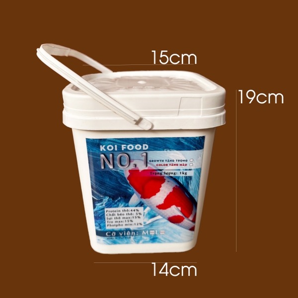 Thùng Nhỏ đựng thức ăn No.1 Koi Food thể tích 3 lít