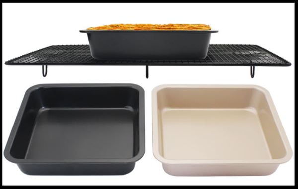 Khay nướng bánh vuông chống dính 20x20cm