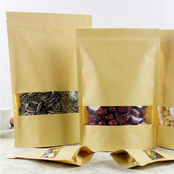 Túi zip giấy kraft 16x24cm