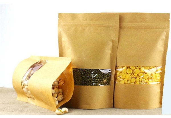 Túi zip giấy kraft 16x24cm