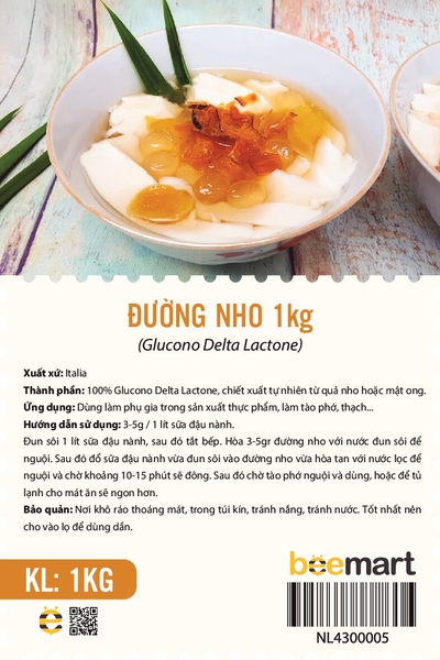 Đường nho Glucono Delta - Lactone 1kg