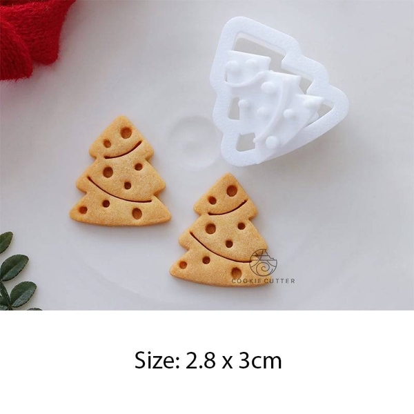 Khuôn nhấn cookies nhiều hình giáng sinh