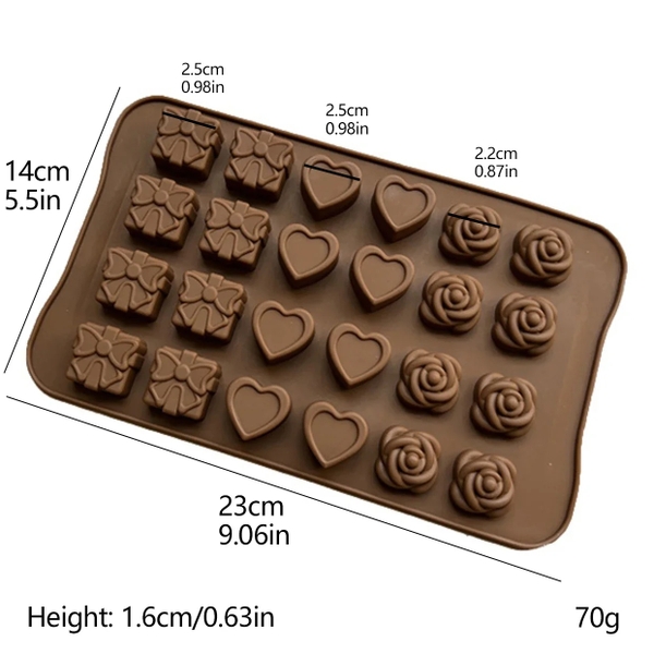 Khuôn silicon 24 hình tổng hợp