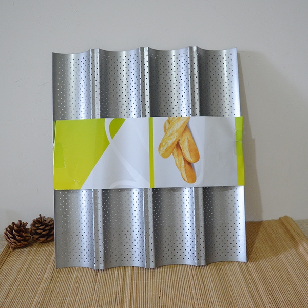 Khay nướng bánh mì 4 rãnh 38*33*2.5cm