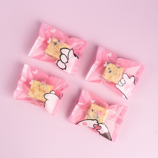 Túi đựng bánh cookie tay gấu 7x10 (20c)