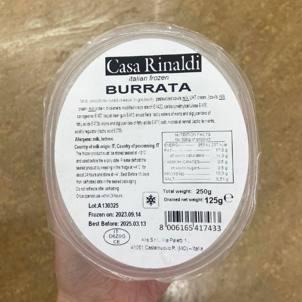 PHÔ MAI BURRATA CASA RINALDI 125g